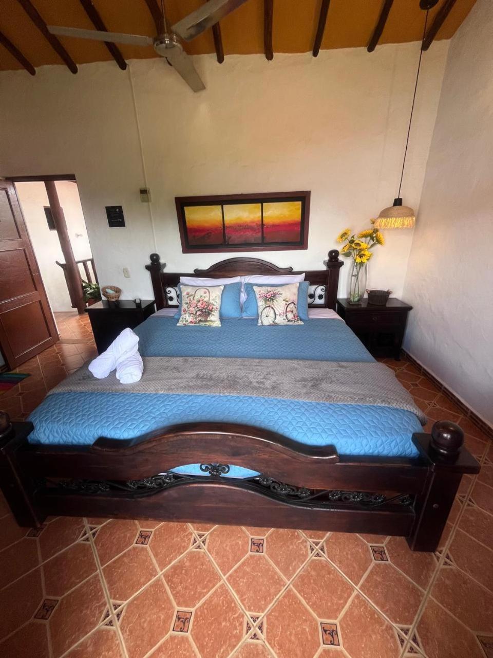 Hotel Aqui Estoy Bien Barichara Esterno foto